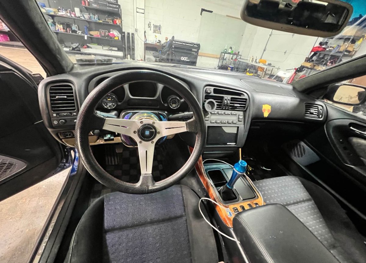 horsepower's tweet image. This is a sick 1999 Lexus GS300 with a 2JZ-GTE paired to a CD009 manual transmission, $30,000 is kinda pricey though.