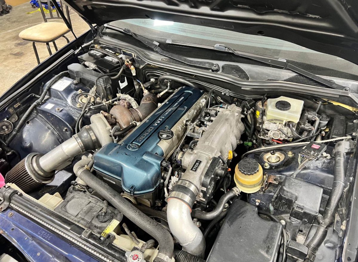 horsepower's tweet image. This is a sick 1999 Lexus GS300 with a 2JZ-GTE paired to a CD009 manual transmission, $30,000 is kinda pricey though.