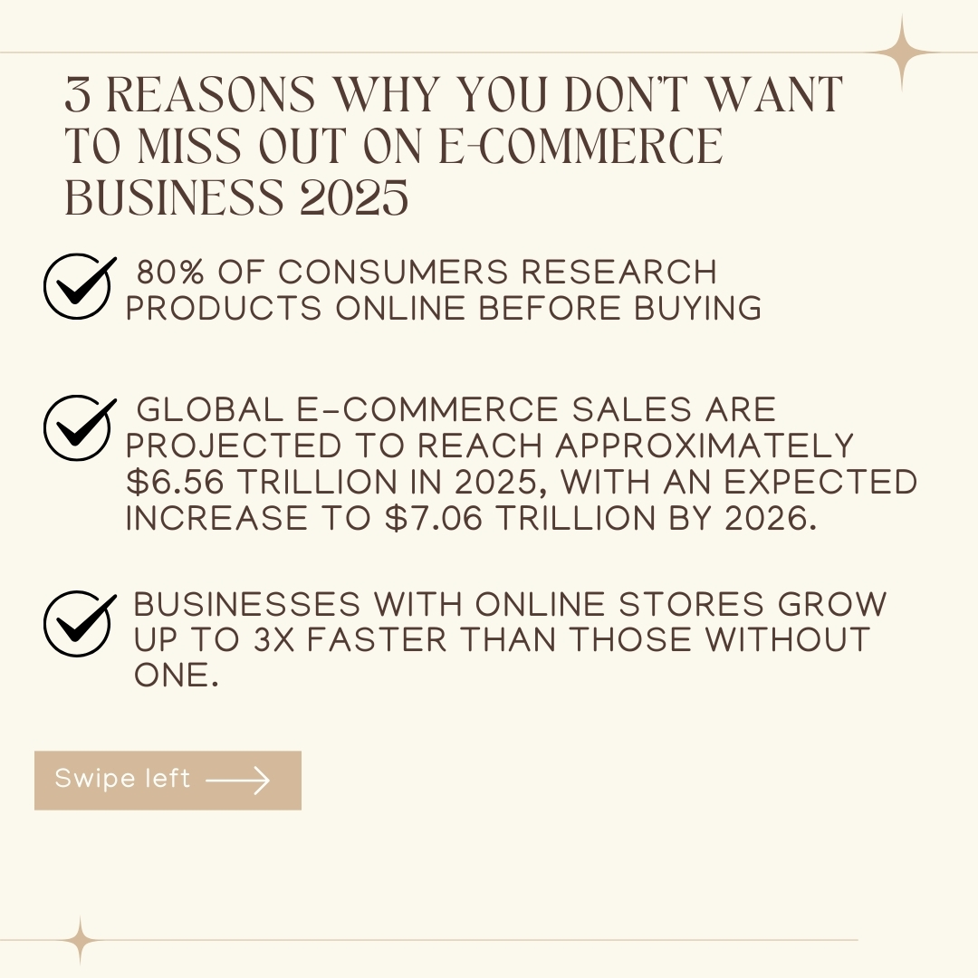 MustafiTech's tweet image. 3 proven Reasons why you mustn&apos;t miss out on e-commerce and a way out of your 9am - 5pm struggle in 2025 
#EcommerceSuccess #ecommercesuccesstips #ECommerceSuccessStory
#Shopify
#ecommercebusiness #EcommerceBoost 
#BusinessGrowth #BusinessNews
