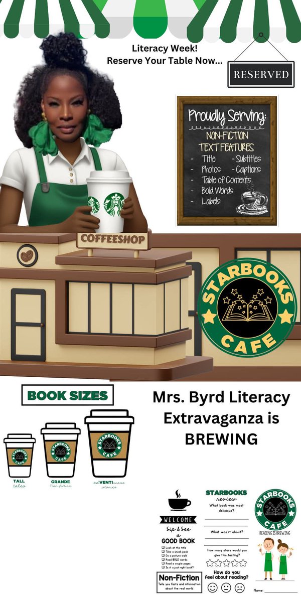 Are you READY FOR LITERACY WEEK? Mrs. Byrd has something BREWING! BUILDING reading skills requires reading a variety of text daily, practice phonics, expand vocabulary,  read aloud, Engagement, set goals! <a href="/volusiaschools/">Volusia County Schools</a> <a href="/getyourteachon/">Get Your Teach On</a>