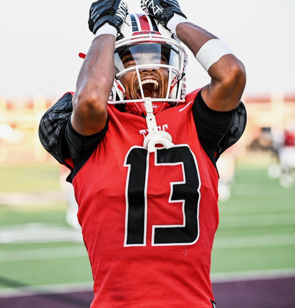 #AGTG After a great conversation with <a href="/rb_coachJJ/">Josh Johnson</a> i am extremely blessed to announce that I have received a offer from Trinity Valley🔴⚪️
<a href="/coachmlindsey/">Michael Lindsey</a> <a href="/RecruitLamar/">Recruit Lamar</a> <a href="/CoachC3Neal/">Coach Showtime</a> <a href="/CoachJGray1/">Coach Josh Gray</a>