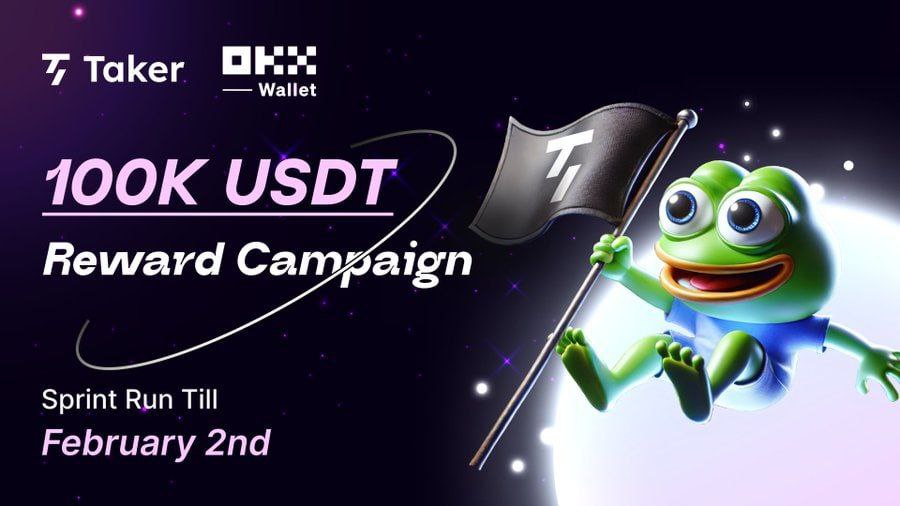 Taker Protocol × OKX Web 3 Campaign FCFS 20,000 

Join &amp; Follow Channel
t.me/airdrop_tuki/4…

- Connect Twitter
- Follow &amp; Retweet 
- Join Discord
- Open Web Taker In Task
- Dono Verify