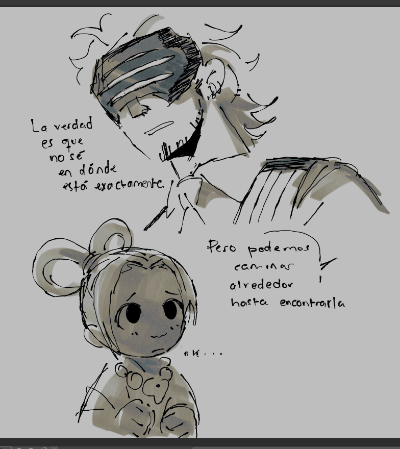 my pearl &amp; godot comic was originally going to be handwritten but it looked so ass 