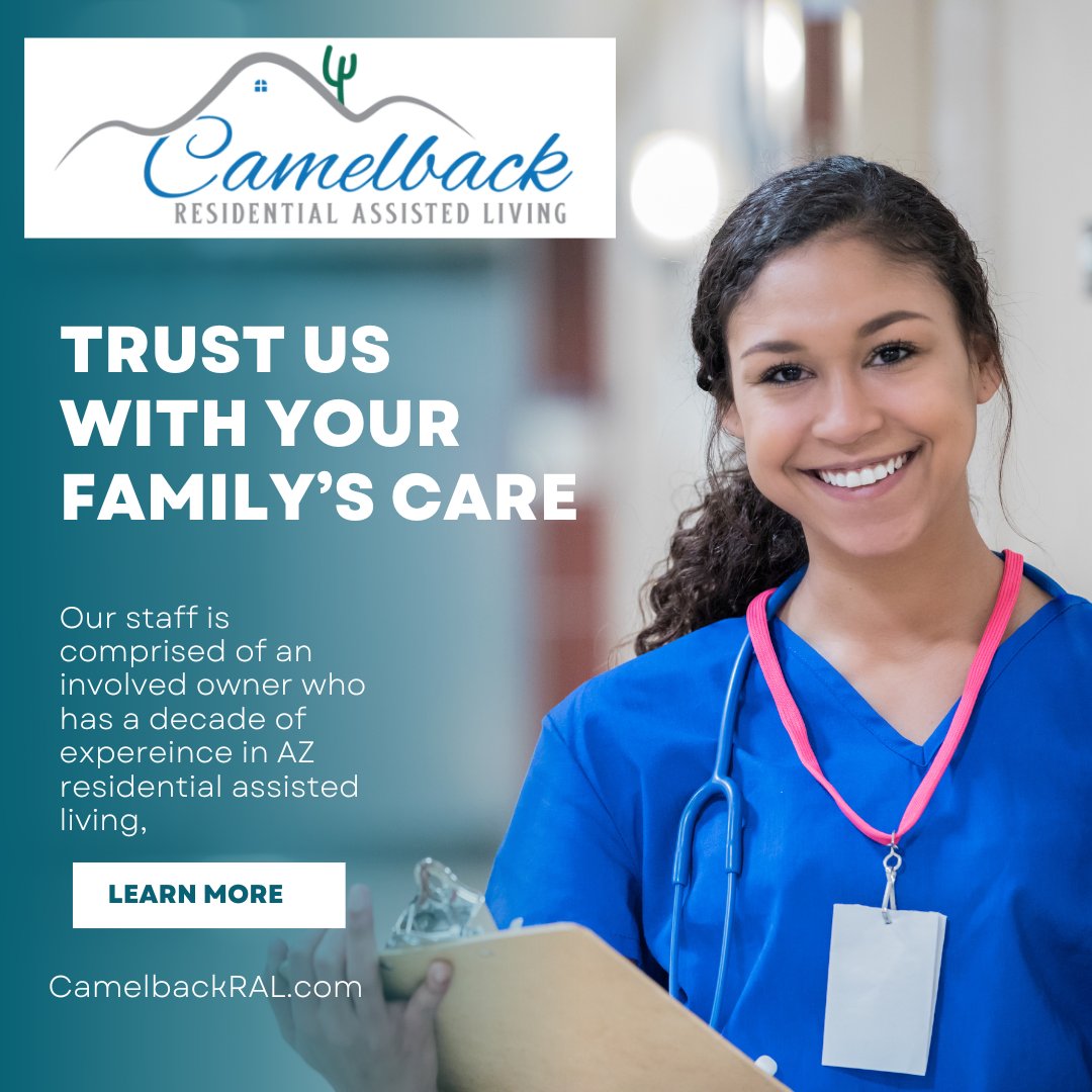 camelbackRAL's tweet photo. 𝙀𝙭𝙥𝙚𝙧𝙞𝙚𝙣𝙘𝙚𝙙 𝙎𝙩𝙖𝙛𝙛 𝙔𝙤𝙪 𝘾𝙖𝙣 𝙏𝙧𝙪𝙨𝙩
https://t.co/AOPWmF8mpP
#homewithaview #SeniorLiving #qualitycare #assistedliving #seniorcare #Arizona #assistedliving #camelbackmountain #experiencedstaff https://t.co/9DZ2J93zbc