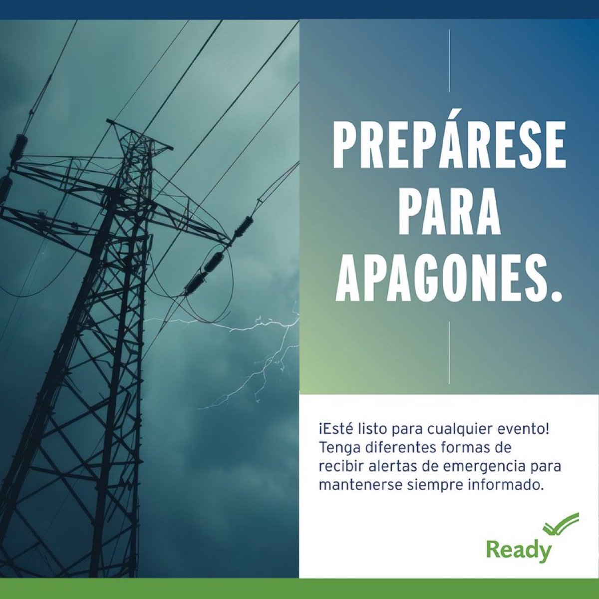 GusSalvatori's tweet photo. #estasReady: Tenga fuentes de energía de respaldo disponibles para cargar dispositivos en caso de un corte de energía.
Más consejos para empezar este nuevo año: https://t.co/8pDzXlu8zl https://t.co/3BYnN4vwho