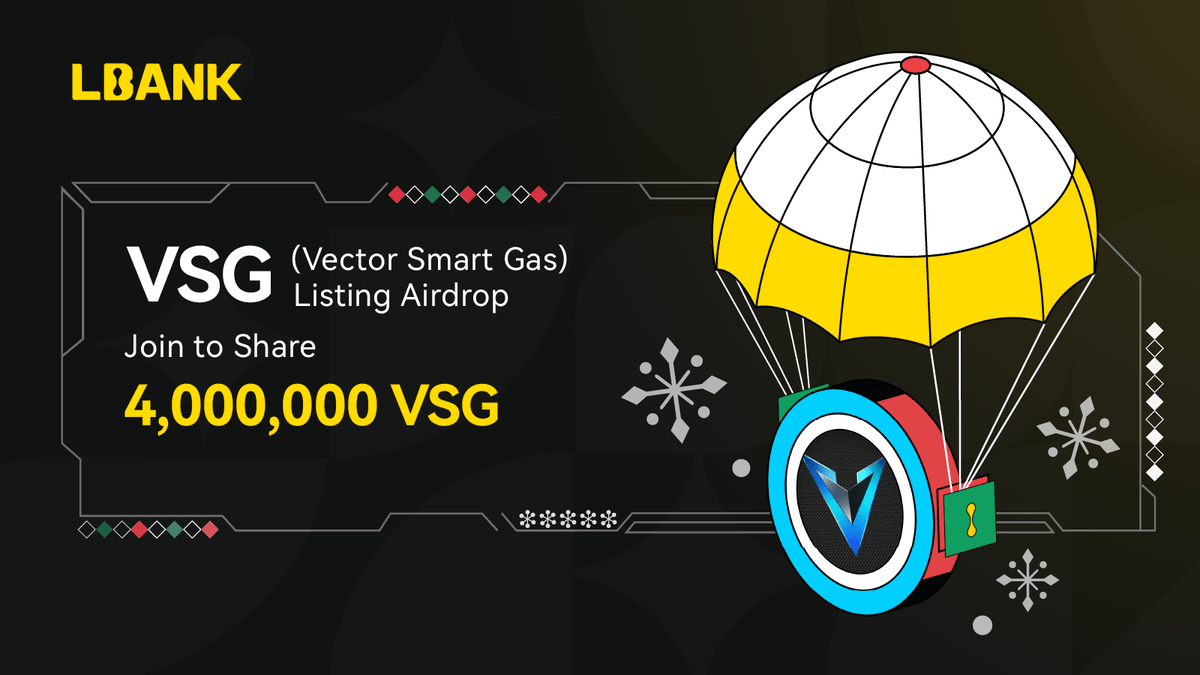 LBankUpdates's tweet photo. 🎁 $VSG (Vector Smart Gas) Listing Airdrop! @VECTORCOIN 

💸 Join to Share 4,000,000 VSG💸

⏳Jan.8th, 07:00 (UTC) - Jan.9th, 07:00 (UTC)

🚀 Don't miss out! 🚀
 https://t.co/oWg8sksSF3 https://t.co/6hxSgLPCgZ