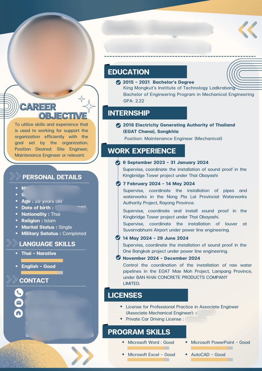 DesignNest2023's tweet image. ตัวอย่างงาน #เรซูเม่ #resume  ค่ะ
ขอบคุณลูกค้ามากๆเลยนะคะ❤️👏

ดูผลงาน /ติดต่อ
IG : @design.nest2023 
Line: @832jpbas
✅#ราคากันเอง 
#รับทำportfolio #รับทำพอร์ต #รับงานออกแบบ #รับทำResume #รับทำเรซูเม่ #รับทำป้าย #ออกแบบฉลากสินค้า #ออกแบบpackaging #รับทำการบ้าน #รับทำงานนำเสนอ