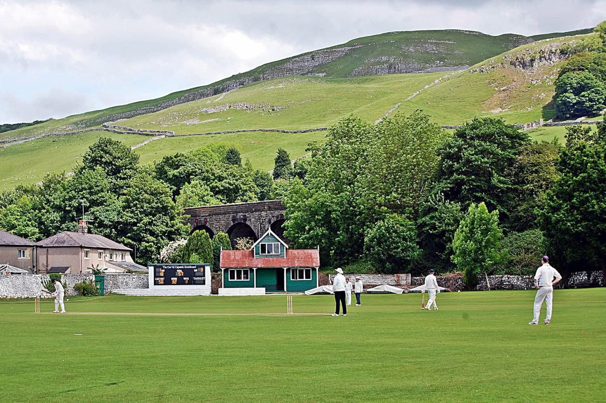 WG_RumblePants's tweet image. Today’s beautiful cricket ground is the home of Settle CC in Yorkshire