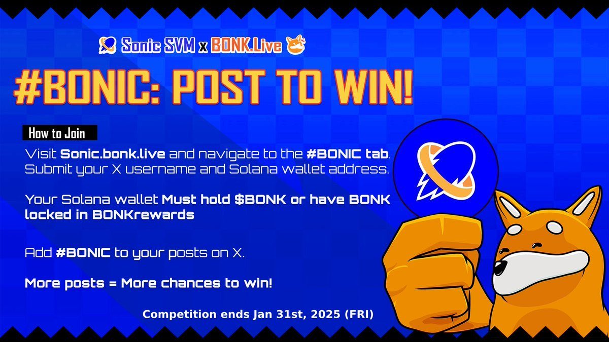 Are you in?
<a href="/LiveBonk/">BONK.live</a> <a href="/SonicSVM/">Sonic SVM</a> 
#BONIC