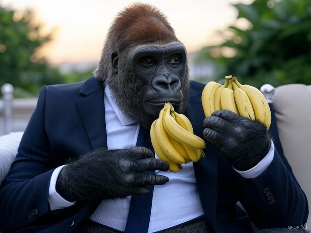 “In America, first you get the bananas, then you get the power, then you get the women.” Harambe