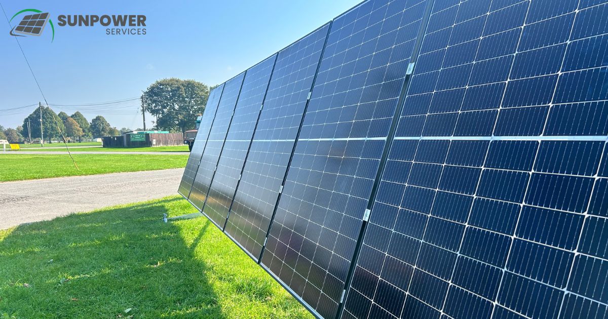sunpowerserv's tweet image. Power your business with solar energy! At Sunpower Services, we offer fully funded solar panel installations for businesses, including ground-mounted systems.  Reduce your energy costs and your carbon footprint 🌎  sunpowerservices.co.uk
#solarpanels #solarpanelinstallation