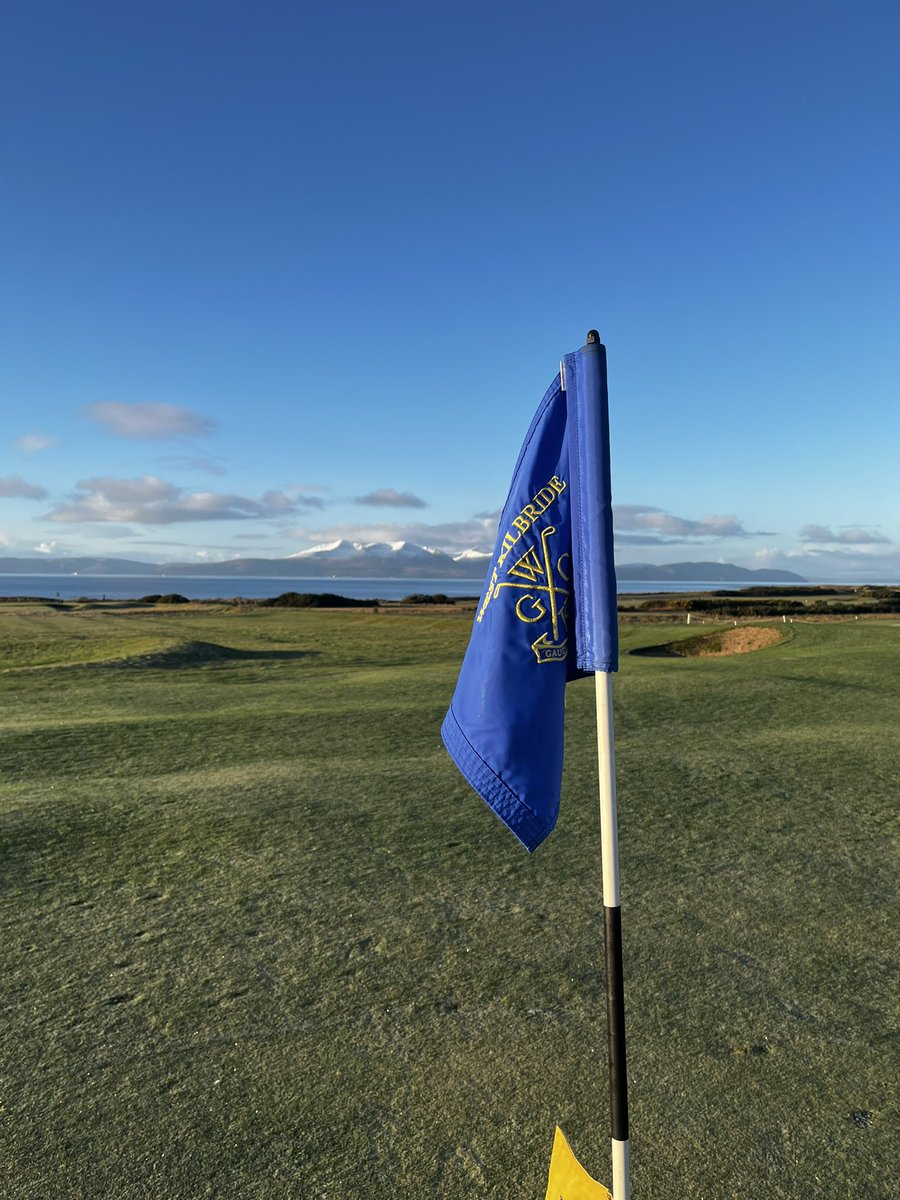 Winter Golf at beautiful West Kilbride GC. Stunning views