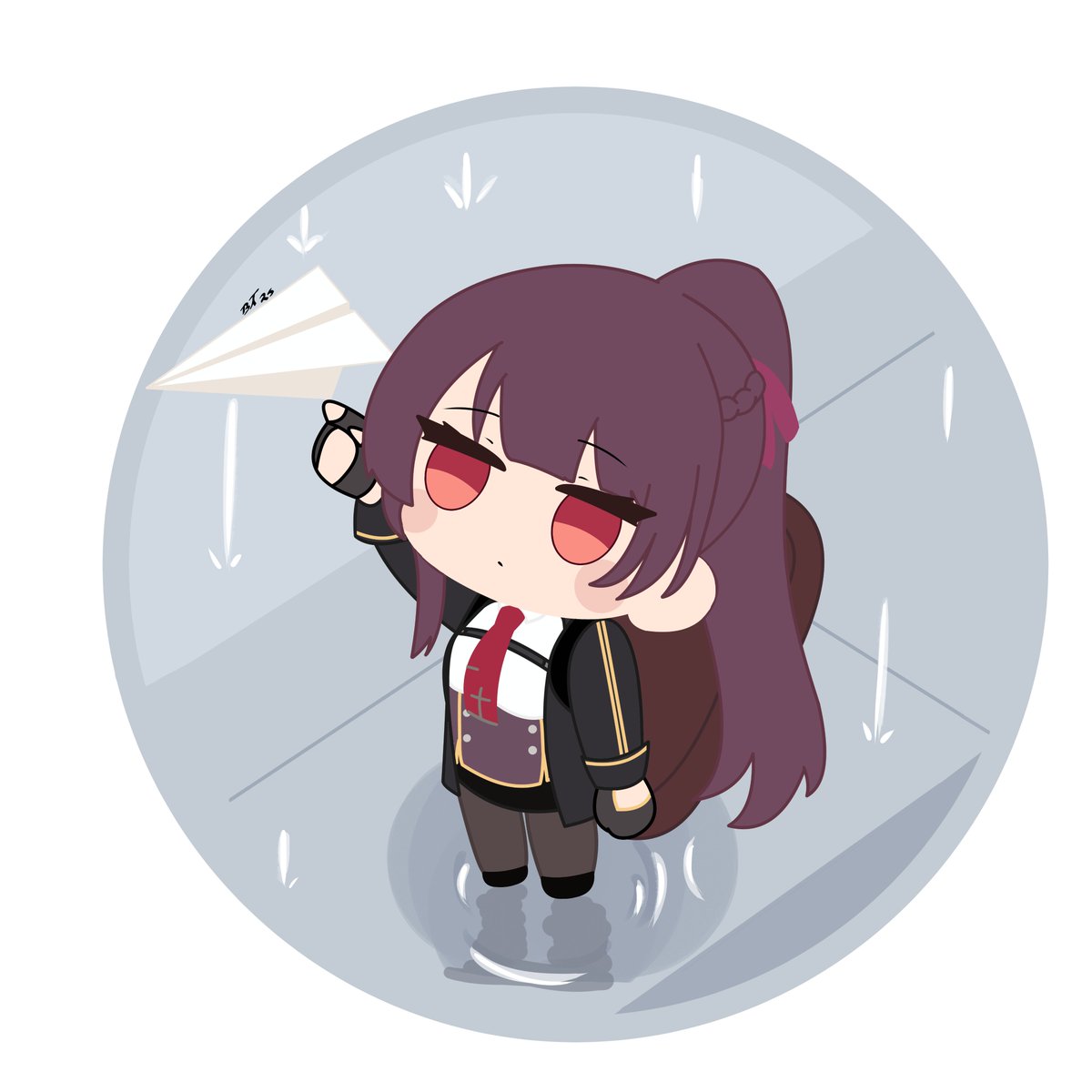 EliteSnakeeyes's tweet image. The brave little #Makiatto will find her way to the Elmo, one paper airplane at a time.
#GirlsFrontline2Exilium
#gfl2exiliumFanWorkContest