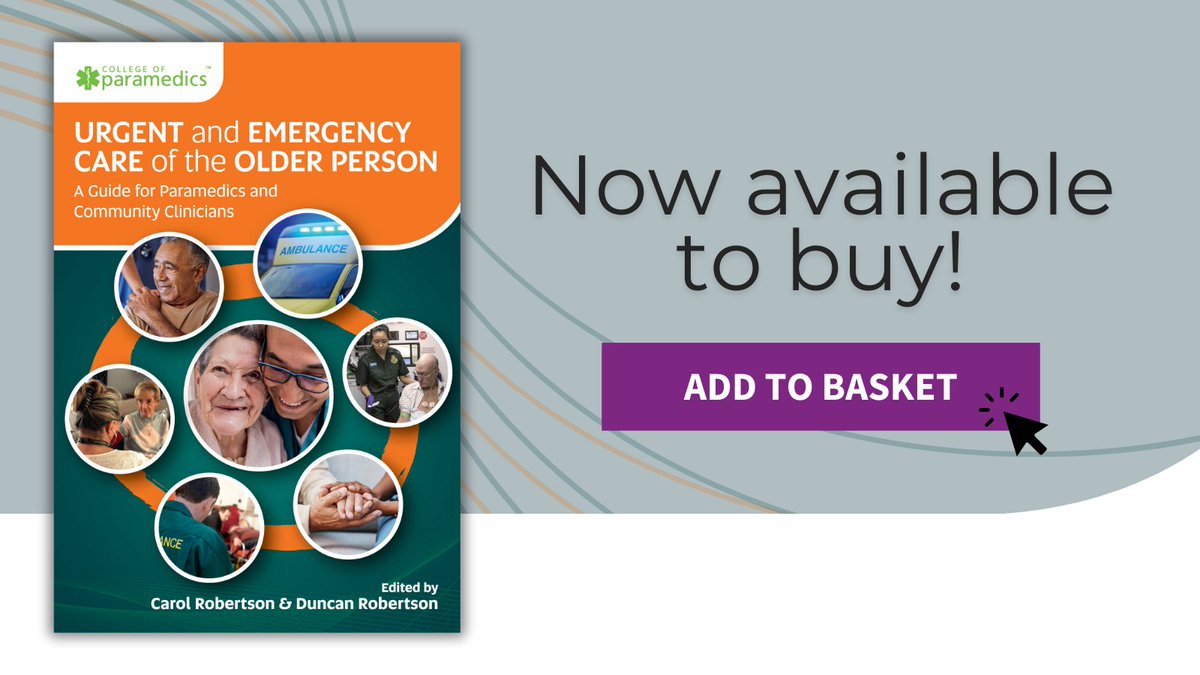 📢Now available! Urgent and Emergency Care of the Older Person is a comprehensive resource designed to fill the critical gap in prehospital education for older patient care. It promotes adaptive, compassionate care tailored to meet individual patient needs.