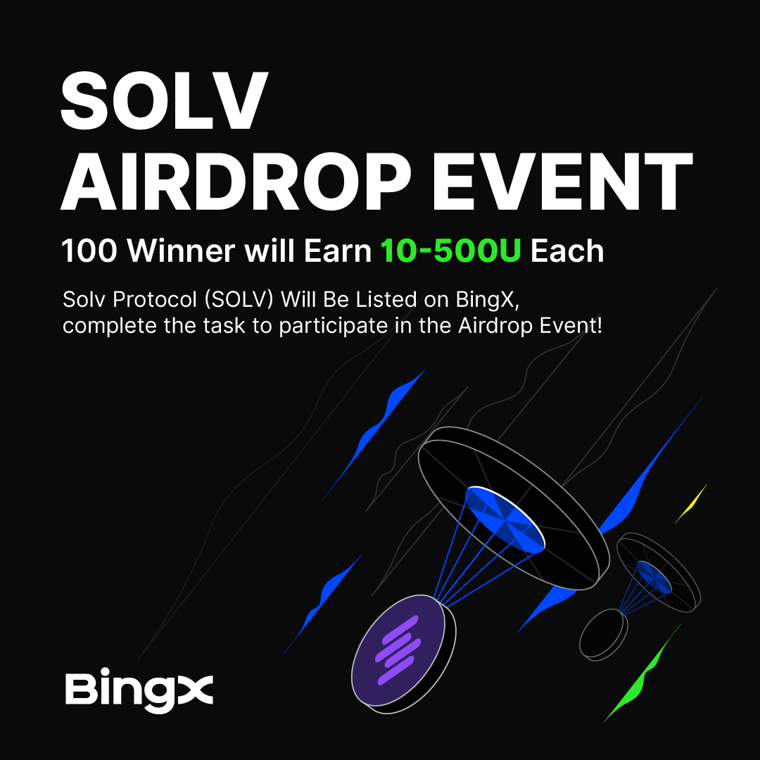 BingX (@bingxofficial) on Twitter photo Think you’re lucky? Prove it💰
$10-$500 in $SOLV tokens for 100 winners. Join before Jan 19 and see if you’ve got the magic touch. <a href="/SolvProtocol/">Solv Protocol</a>
Event Link: gleam.io/PM5V0/solv-air… Think you’re lucky? Prove it💰
$10-$500 in $SOLV tokens for 100 winners. Join before Jan 19 and see if you’ve got the magic touch. <a href="/SolvProtocol/">Solv Protocol</a>
Event Link: gleam.io/PM5V0/solv-air…