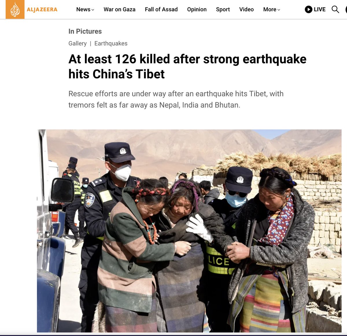 tibetaction's tweet photo. It’s Chinese-occupied Tibet—not "China's Tibet" or "Western China." Focus on Tibet and Tibetans. Media must resist aiding China’s erasure of Tibet’s identity—accurate reporting is essential for truth and credibility not abiding by an occupying power’s attempts to rewrite history. https://t.co/4xsaIFtT8J