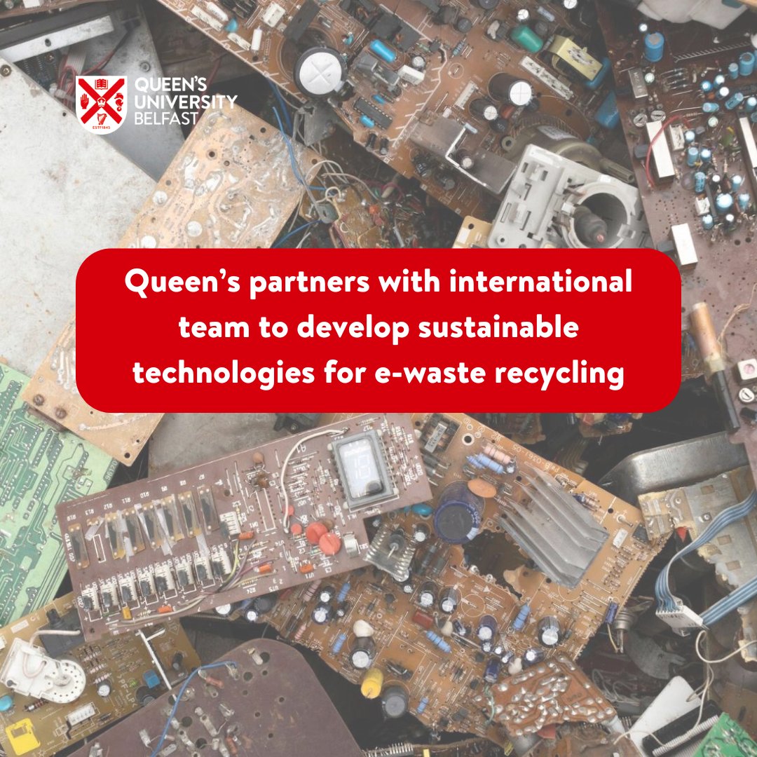 Green at Queen's (@greenatqueens) on Twitter photo <a href="/QUBelfast/">Queen's University Belfast 🎓</a> researchers are part of an international team that has been awarded £2.9 million to develop sustainable technologies for electronic (e-waste) recycling ♻️
For more info visit ➡️go.qub.ac.uk/ewaste <a href="/QUBelfast/">Queen's University Belfast 🎓</a> researchers are part of an international team that has been awarded £2.9 million to develop sustainable technologies for electronic (e-waste) recycling ♻️
For more info visit ➡️go.qub.ac.uk/ewaste