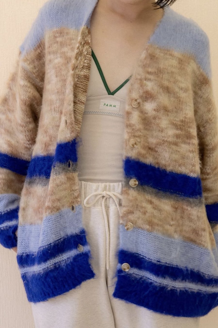 pamm 汽水域のニットカーディガン 完売商品】PAMM 汽水域のニット