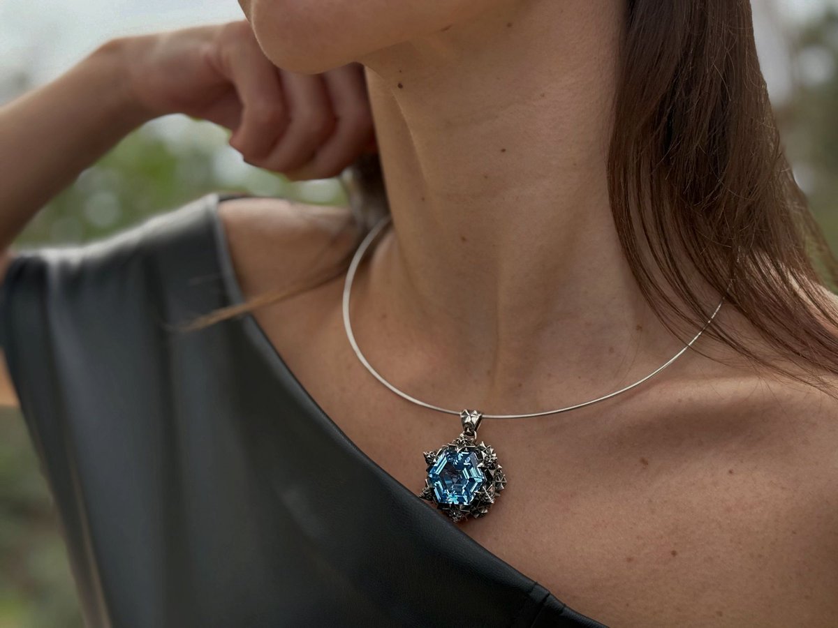 Calm. Clarity. Connection. 💎✨

Empower your energy with John Brevard’s Thoscene Aquamarine Pendant—a symbol of trust, truth, and letting go. Ready to ship. Shop now. #Aquamarine #JewelryWithMeaning #JohnBrevard