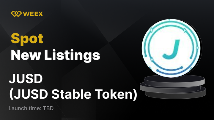 New Listing Alert on #WEEX 🔔
We're excited to announce the upcoming spot listing of $JUSD (JUSD Stable Token) <a href="/JusdOfficial/">JUSD</a> on WEEX!

🔹 Listing Time: TBD

📱Register on WEEX:weex.com/register?vipCo…
📖Details: weexsupport.zendesk.com/hc/en-us/artic…

#JUSD #WEEX $WXT