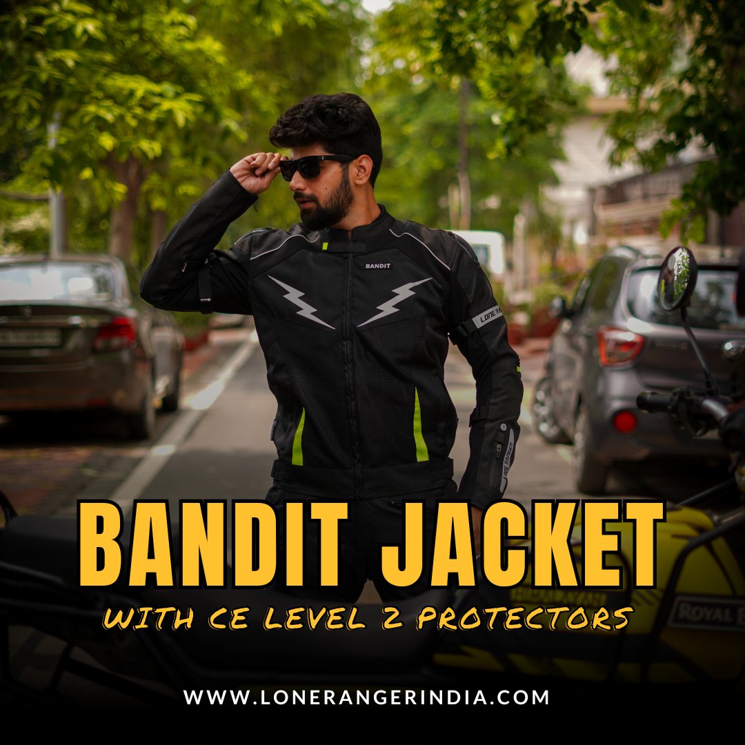 lonerangerindia's tweet image. Unleash your rebel spirit with the Lone Ranger Bandit Jacket! 

Aerodynamic air hump for high-speed performance
CE Level 2 armor + EVA chest protection
All-season durability with 600D polyester
Bold REBEL YELL style &amp;amp; reflective streak
 
#RidingGear #SafetyStyle