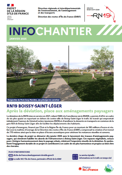 🟢Déviation de la RN19 à Boissy-Saint-Léger : les travaux d'aménagements paysagers qui permettront de réduire l'empreinte visuelle de la déviation vont démarrer !

🔗Pour en savoir plus, consultez l'Info Chantier ici 👉 : …-france.developpement-durable.gouv.fr/lancement-des-…