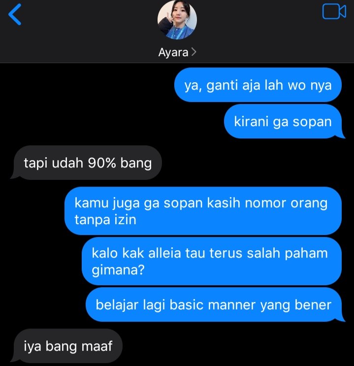 746 - tegur ayara juga, karena sembarangan kasih nomor tanpa izin