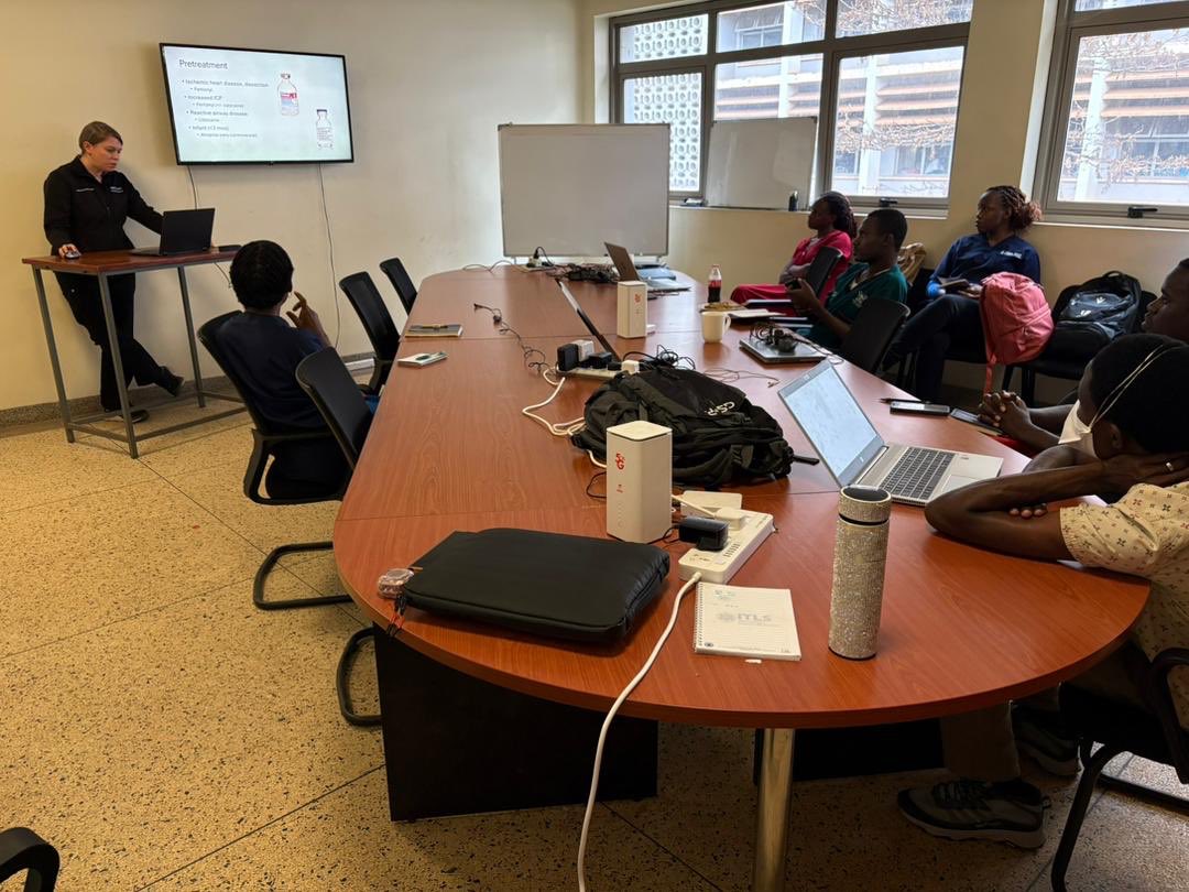 EM Makerere (@emmakerere) on Twitter photo Happening now: Expert lecture on RSI by Dr. Agatha Brzezinski, an Emergency Medicine fellow from <a href="/UW/">University of Washington</a> Happening now: Expert lecture on RSI by Dr. Agatha Brzezinski, an Emergency Medicine fellow from <a href="/UW/">University of Washington</a>