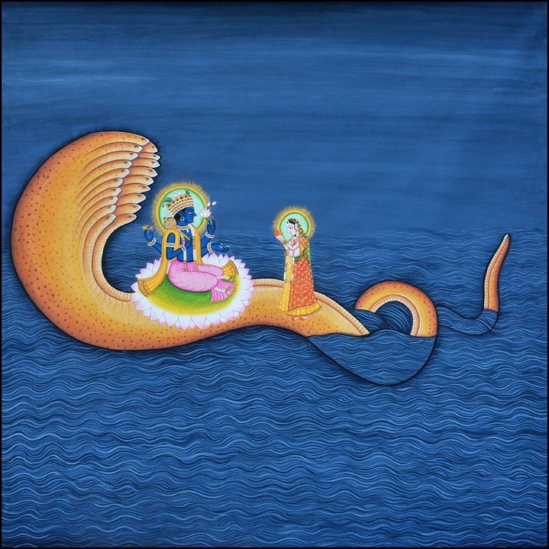Do you know how Adi Shesha (Sheshnaag) becomes the bed of Shri Vishnu and holds the weight of the universe on his hood 

Save this story. Such stories are rare. Read the thread till the end.