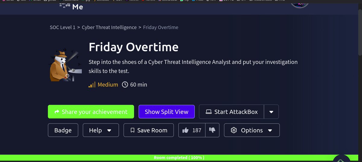 b1n4ryl0v3r's tweet image. Completed the &apos;Friday Overtime&apos; room on TryHackMe! 💻🔒 #CyberSecurity #TryHackMe #binarylover tryhackme.com/r/room/fridayo…