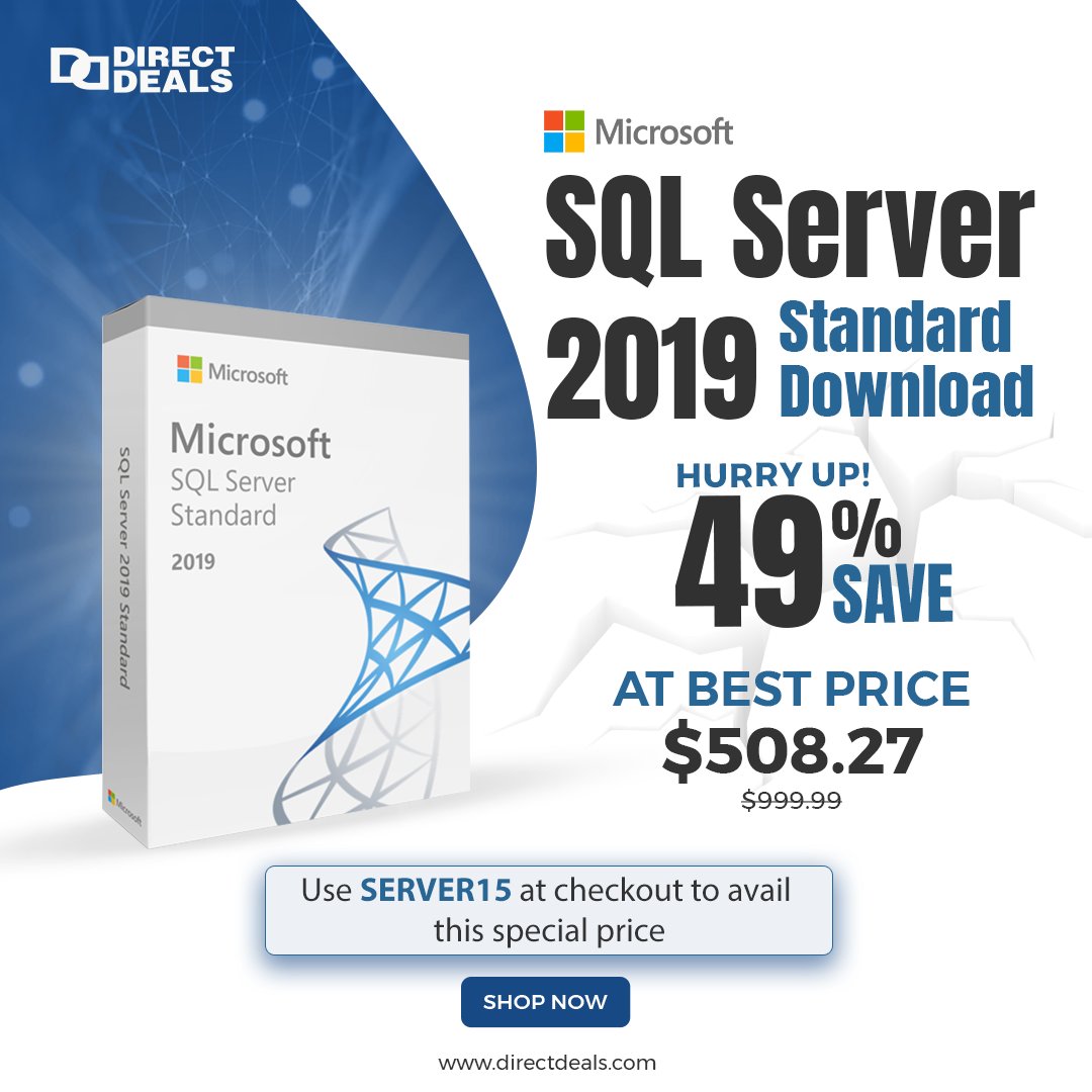 DirectDeals's tweet image. Take your business to the next level with the trusted power of SQL Server 2019 Standard!
Reliable, fast, and efficient – built for modern businesses.
Use SERVER15 at checkout and secure your deal today!
#MicrosoftSQLServer #DatabaseTools #TechSavings #DataSolutions #directdeals
