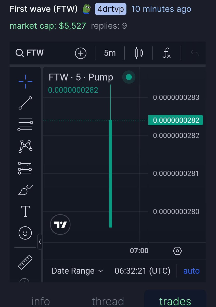 FirstwaveFTW's tweet image. First wave $FTW 🚀🔥
Launched on pump.fun way to Moon 🌙 
Contract Address:
9hK73TXMXQiChuHooM9D4azSEe5Jy2MW2BgHUppGpump