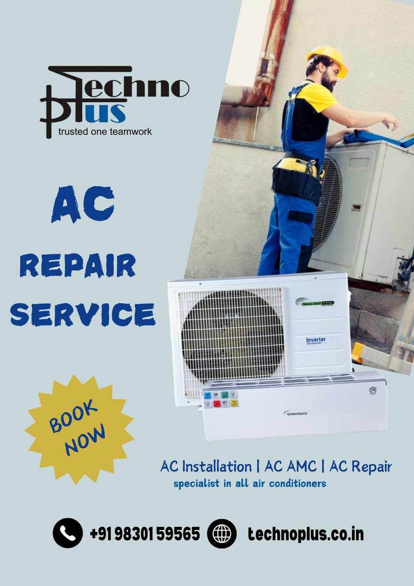 TechnoPlusServ1's tweet image. AC REPAIR SERVICE
TO KNOW MORE CALL US - 9830159565
OR
VISIT- technoplus.co.in
#AC #kolkata #ACAMC #ACINSTALATION #ACREPAIR