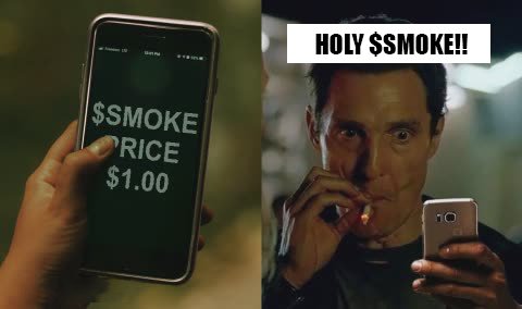 smokecoinsol's tweet photo. POV: When $SMOKE finally reached a dollar. 👀

#HOLYSMOKE #solanamemecoin #SolanaMemeCoins #PumpFunLaunch #Pumpfunmeme #pumpfun #1000xGems #10000x #10000xGEM https://t.co/KApjo6WeN7