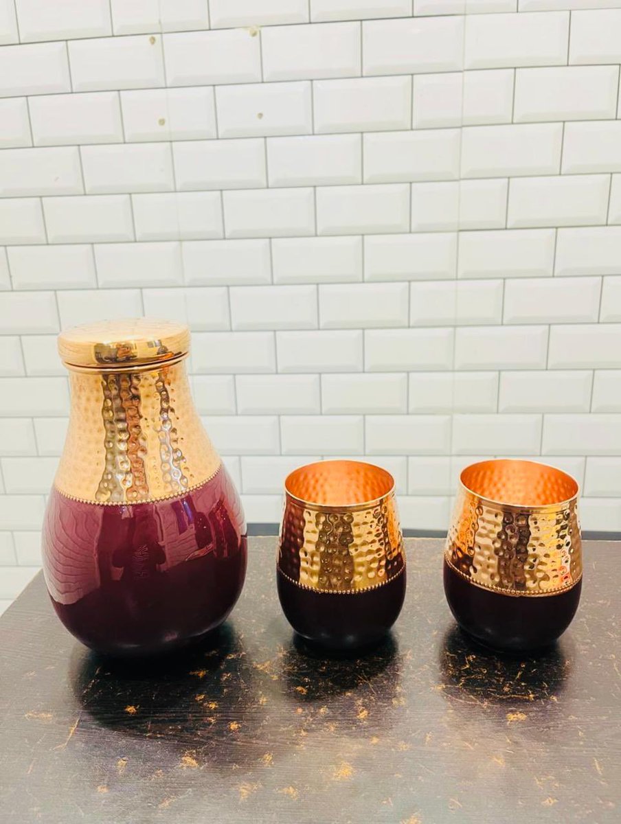 copper_expert's tweet image. A beautiful bedside copper jar can indeed give a fresh, elegant look to your room. 

These jars can serve multiple purposes such as storing water for drinking at night 

#bedsidejar #copperjar #copperware #copperexpert #returngift #coppergift #copperexpert #india