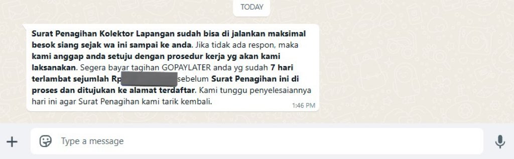 Guys mau tanyaa ini beneran ga ya? rencannya aku telbay sampai akhir bulan gajian aku bayarrr, skrg bener bener gemeter panik 🥹

telbay gpl pinjol