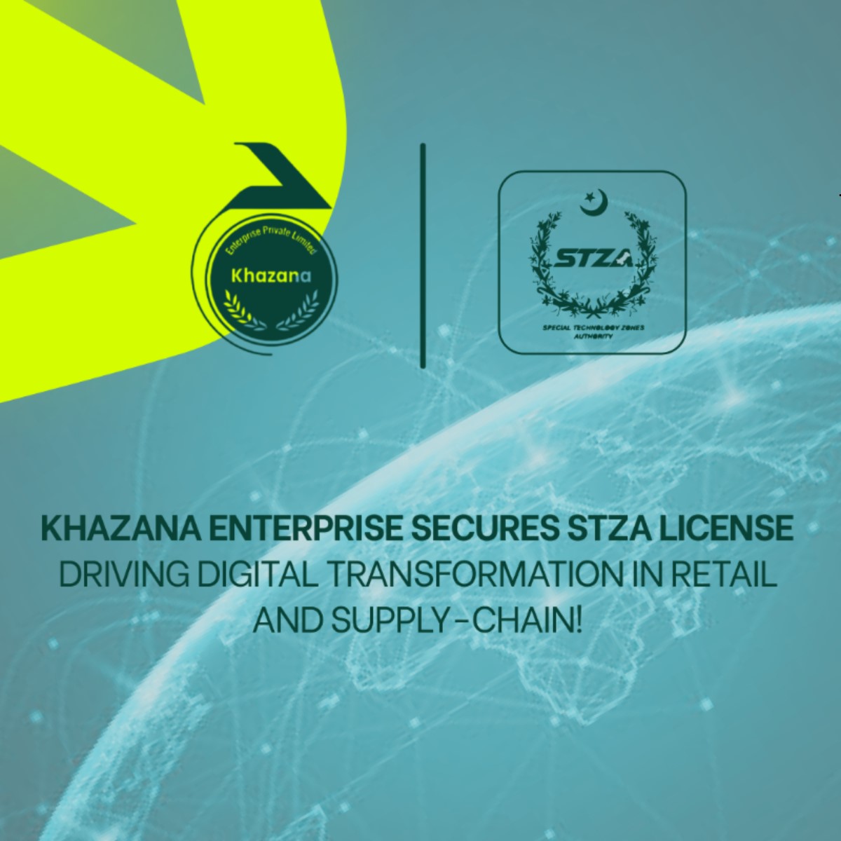 Special Technology Zones Authority - STZA awards Khazana Enterprise a Zone Enterprise License, recognizing its efforts to transform software development, business solutions, managed services, data analytics, cloud computing, and digital marketing, among others, catering to