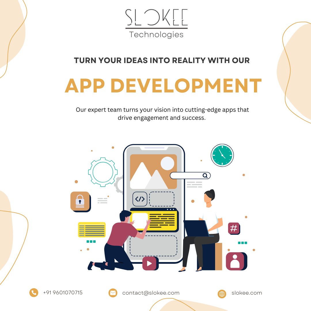 SlokeeTech's tweet image. Transform your ideas into reality with Slokee Technologies!
#slokee #tech #appdevelopment #uxui #appdesign #developers #india
