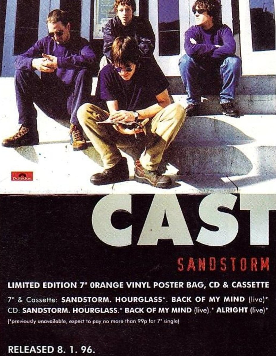 Released #onthisday in 1996

CAST ● Sandstorm 

What a tune !!!