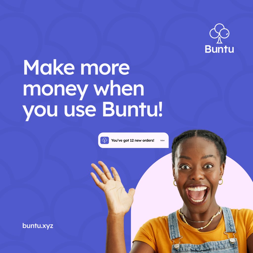 buntuhq's tweet photo. Find your customers. Get paid faster.⚡️
✅Do Less. Make More.
✅Smaller Work. Bigger Profits.
✅More Sales. Less Stress. Instant Payouts.

All on Buntu.

Click the link in our bio to join the waitlist!

#TheBuntuAdvantage
#BuntuWorks #BuntuRocks https://t.co/kZVy3B1S6X