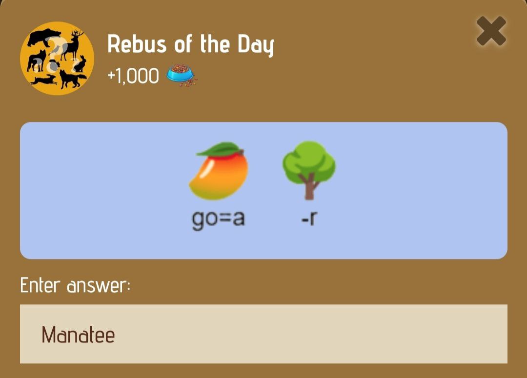 NitinNotNeutral's tweet photo. 🆕 $ZOO Rebus of the Day !!
🗓️ 8th January 

✅ Answer : Manatee
🎁 Reward : 1,000 $ZOO

Join ZOO 👇
https://t.co/5E7Iy04nn2…

Join Telegram For Updates 📢
https://t.co/e71kjEtGkK https://t.co/OLSUasZ0zv
