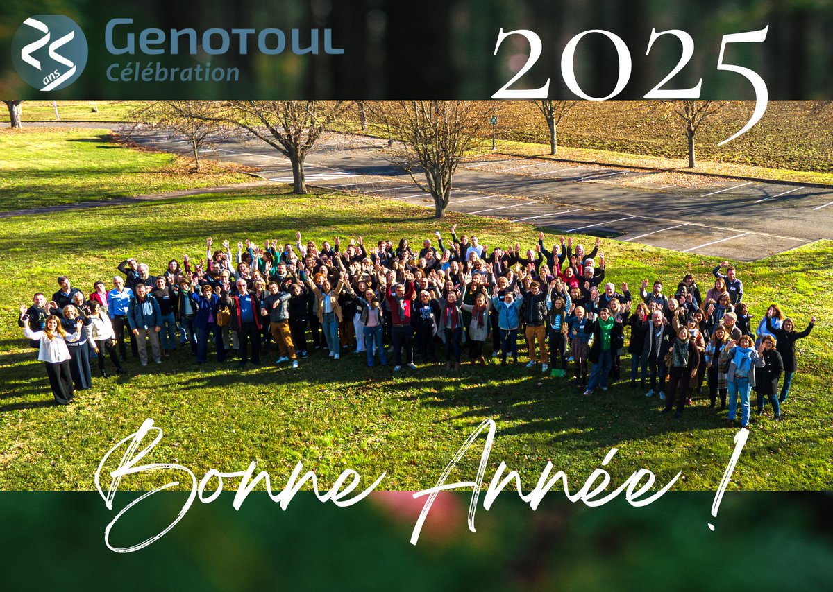 Genotoul's tweet image. L'année 2024 s'est achevée avec la célébration des #25ans de @Genotoul.
L'aventure se poursuit en 2025 avec un retour en images, des interviews et bien d'autres actualités des #plateformes 📷📹🧬🔬📘...
✨Meilleurs vœux et bonne année 2025 ✨!
genotoul.fr