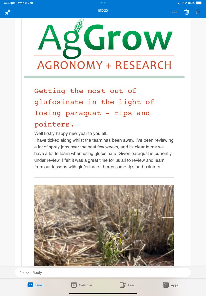 If anyone is interested in our agronomy membership give me a dm. $1000 ex/yr for family farms. Focussed on paddock observations as well as drip feeding research results from our research program and others. We have members across Australia that have seen a great value in this 👍