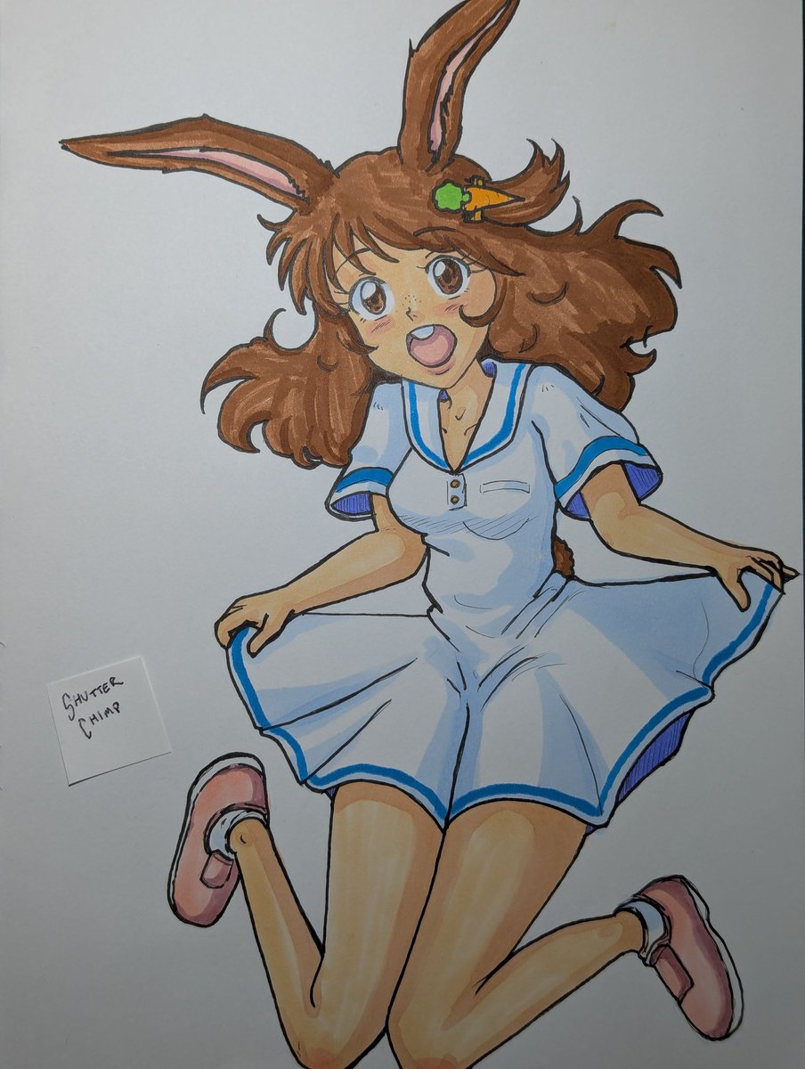 「ぴょん!#drawing #illustlation #originalchar」|Shutter Chimpのイラスト