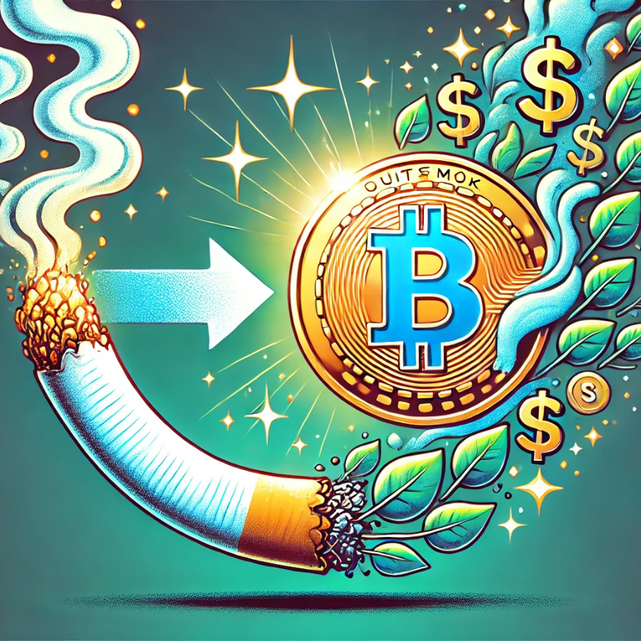 QuitSmokCoin's tweet photo. 🚬💸 Did you know? 4000 billion cigarettes are smoked each year! That's a LOT of burnt money... and bad health! 

Why not burn it another way? 🔥💰

Kick the habit, save money, and join the memecoin revolution! 🌟

Buy #QUIKSMOK today and start burning better! 💪💸 #PumpFunLaunch https://t.co/mifwBkmOUw