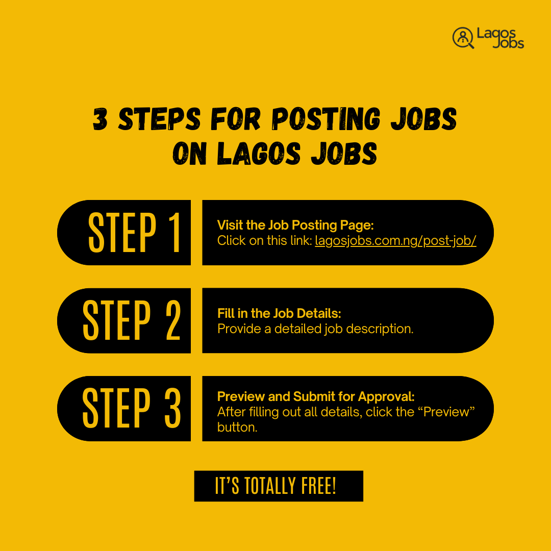 lagos_jobs's tweet image. Are you an employer, hiring manager, recruiter, HR Manager? 
Do you need qualified talents to join your team? 

Visit the job posting page to get started. Click lagosjobs.com.ng/post-job/
.
.
#postjobs #jobposts #hiring #employers #recruiters #hrmanagers  #lockdown #earthquake