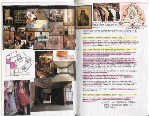 "Maria" production designer Guy Hendrix Dyas had to sketched what he saw in Maria Callas's former place because he was not allow to take photos
angelinajoliesite.blogspot.com/2025/01/maria-…
#angelinajolie