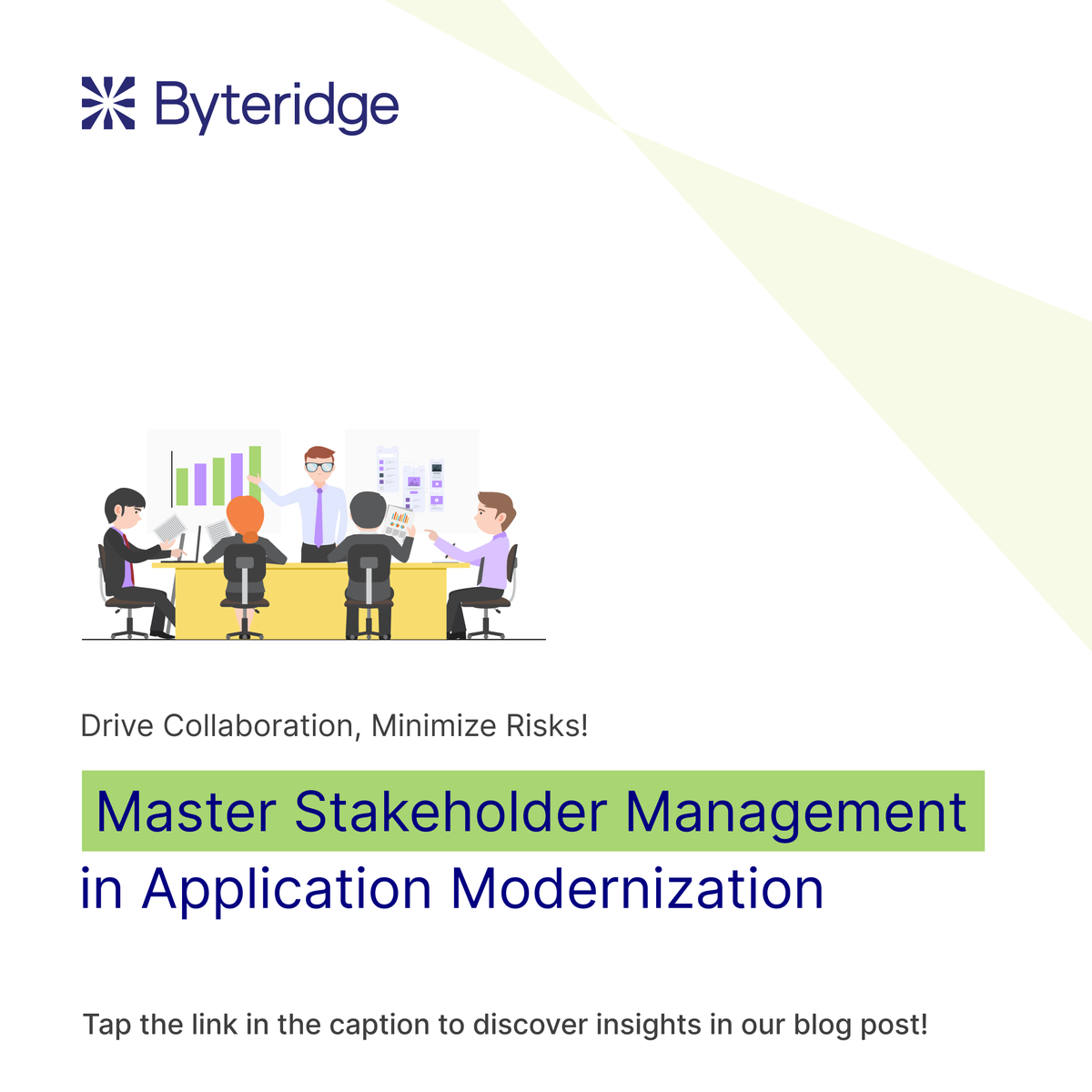 byteridge's tweet photo. Navigating #applicationmodernization can be challenging, especially when managing diverse stakeholders. But with the right strategies, you can ensure a seamless transition!
Read the blog https://t.co/C7euC58KX1 & understand the key challenges faced during #modernization projects https://t.co/H9ECJE2b5d