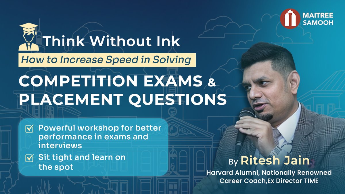 MaitreeSamooh's tweet photo. Think Without Ink  

For any specific queries regarding the topic, feel free to write in the message box. The expert will address them. 

 #ThinkWithoutInk https://t.co/Kaxq9nSX1v