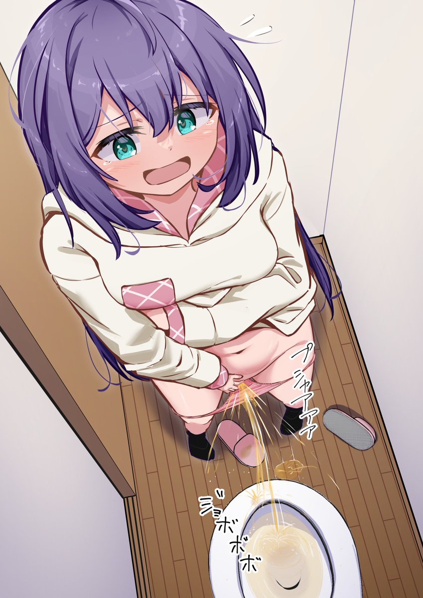 skebで描いた限界立ちション杏奈ちゃん 